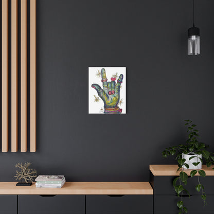 "Love You" Canvas Wall Art — Colorful 'I Love You' Stretched Matte Canvas