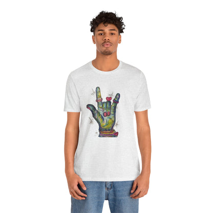 LOVE YOU! Sign Language T-Shirt |  Hand-Drawn Artwork