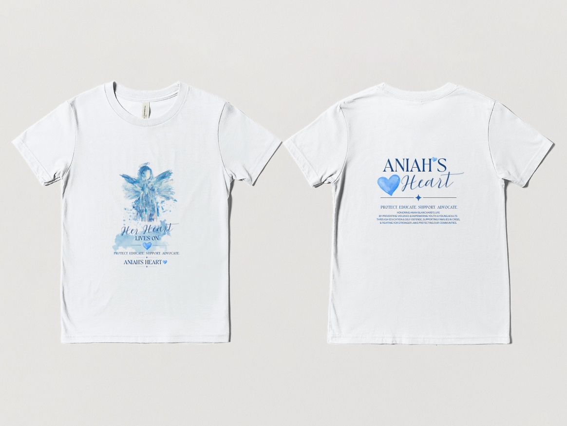 ANIAH'S HEART | Heavenly Angel YOUTH T-Shirt (In Memory of Aniah Blanchard & Aniah's Heart Foundation)