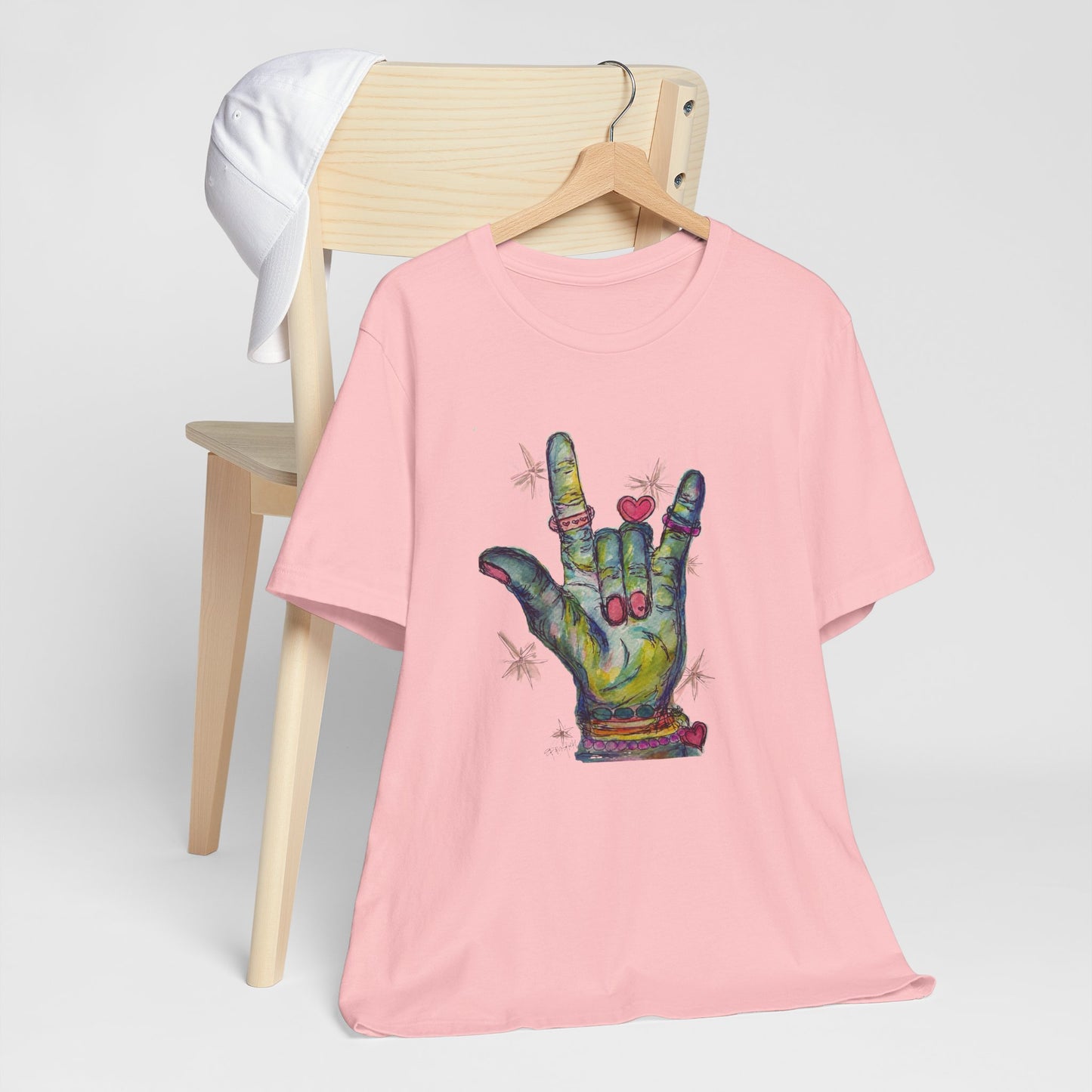 LOVE YOU! Sign Language T-Shirt |  Hand-Drawn Artwork