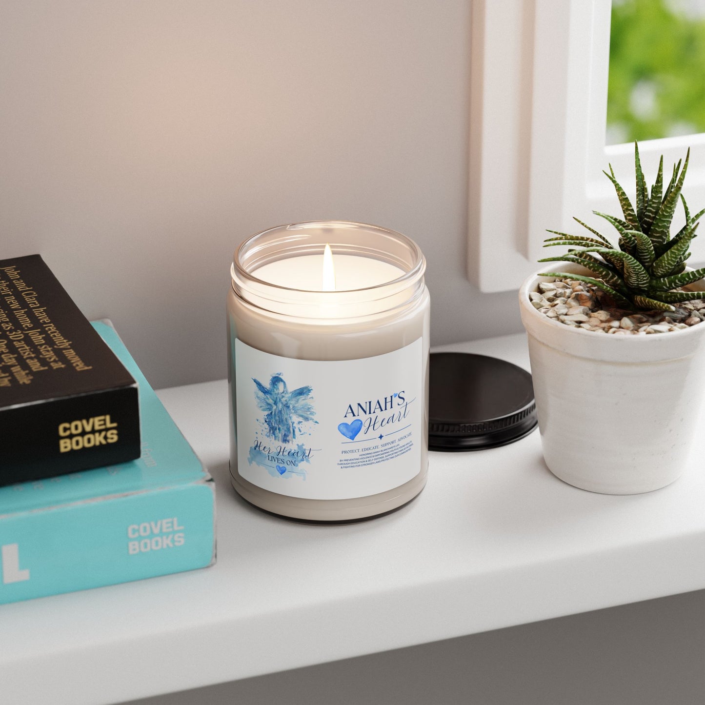 ANIAH'S HEART | Heavenly Angel Scented Soy Candle 9oz | Honoring the Life of Aniah Blanchard, Supporting Aniah's Heart Foundation