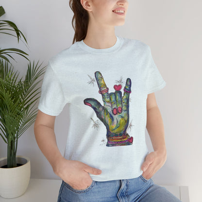 LOVE YOU! Sign Language T-Shirt |  Hand-Drawn Artwork