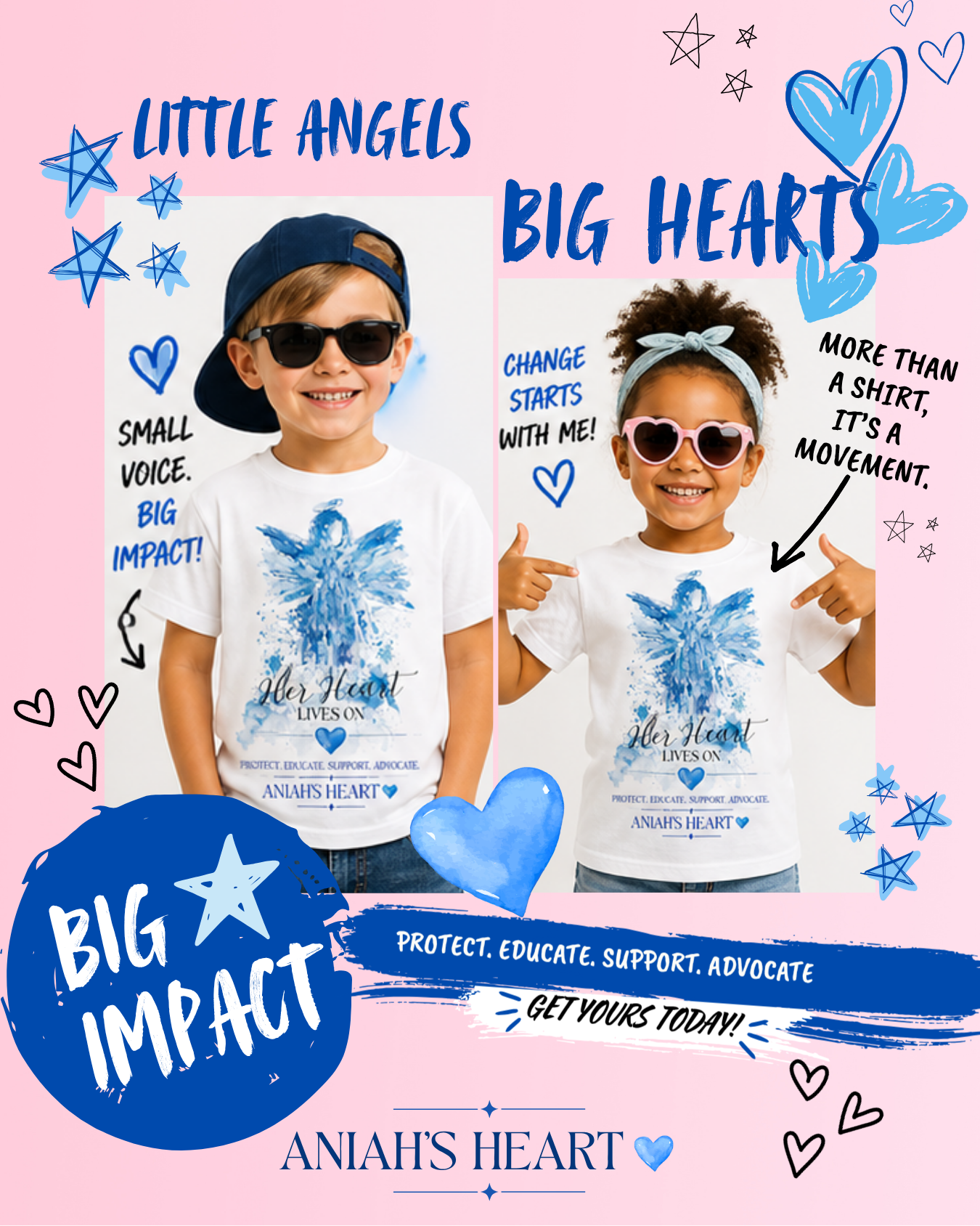 ANIAH'S HEART | Heavenly Angel  Toddler T-shirt