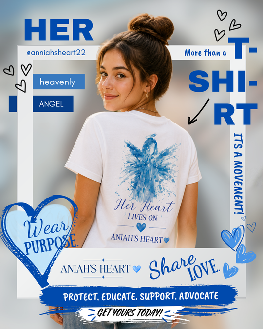 ANIAH'S HEART | Heavenly Angel YOUTH T-Shirt (In Memory of Aniah Blanchard & Aniah's Heart Foundation)